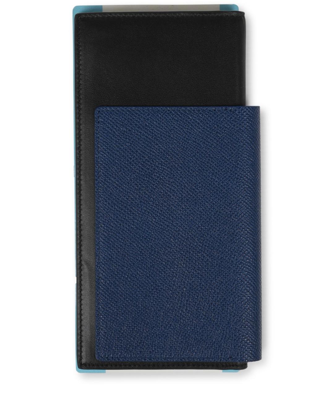 BALENCIAGA Синий кожаный кошелек, фото 2