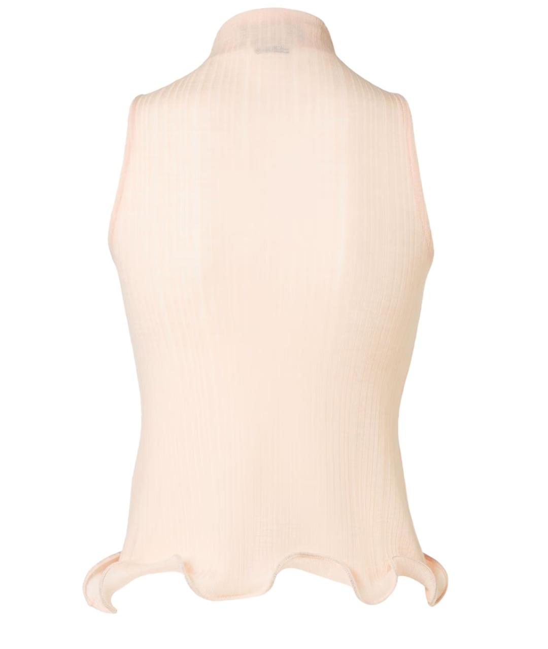 FENDI Розовая шерстяная майка, фото 2