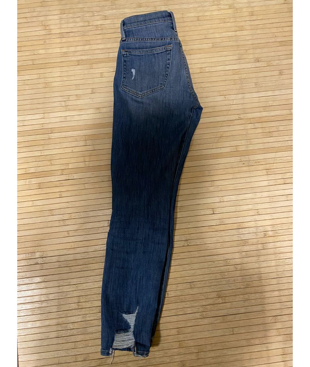 FRAME Синие прямые джинсы, фото 3