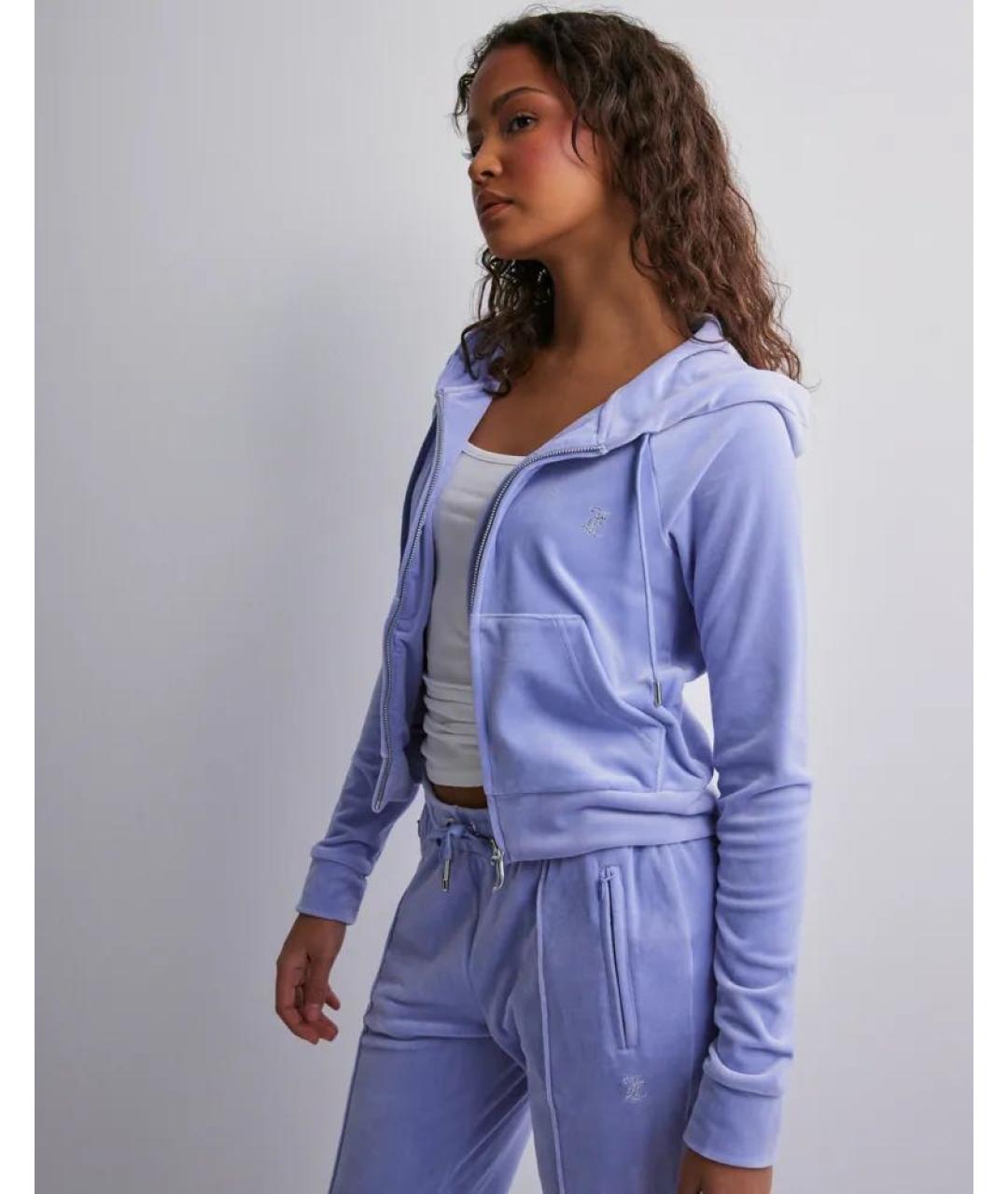 JUICY COUTURE Фиолетовый велюровый спортивные костюмы, фото 6