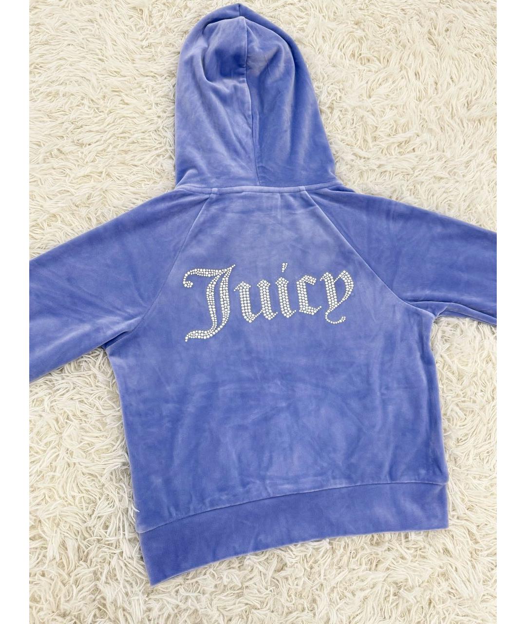 JUICY COUTURE Фиолетовый велюровый спортивные костюмы, фото 4