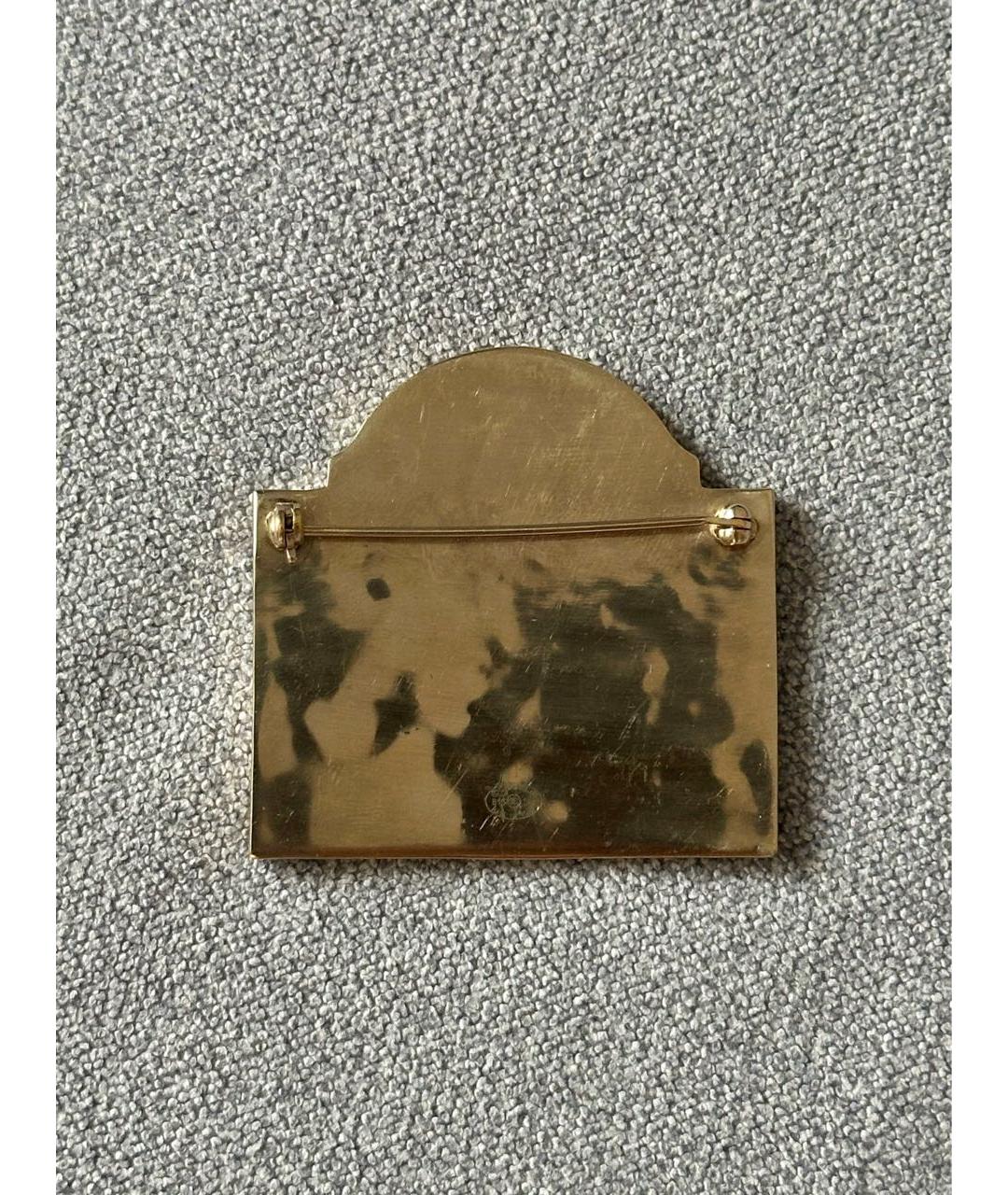 CHANEL Черная металлическая булавка / брошь, фото 3