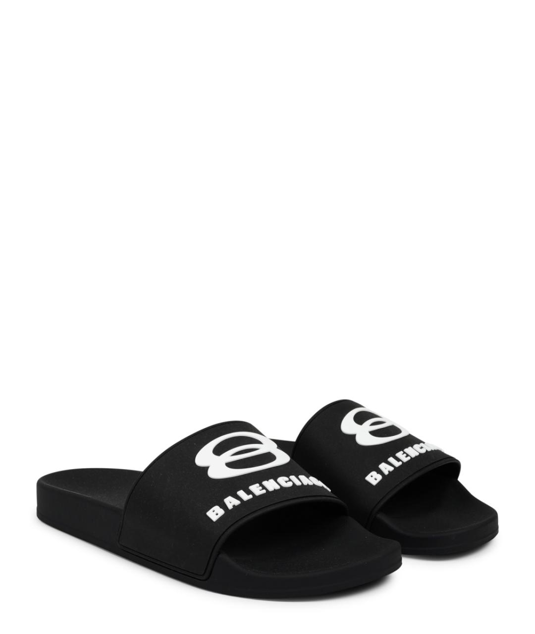 BALENCIAGA Черные шлепанцы, фото 2