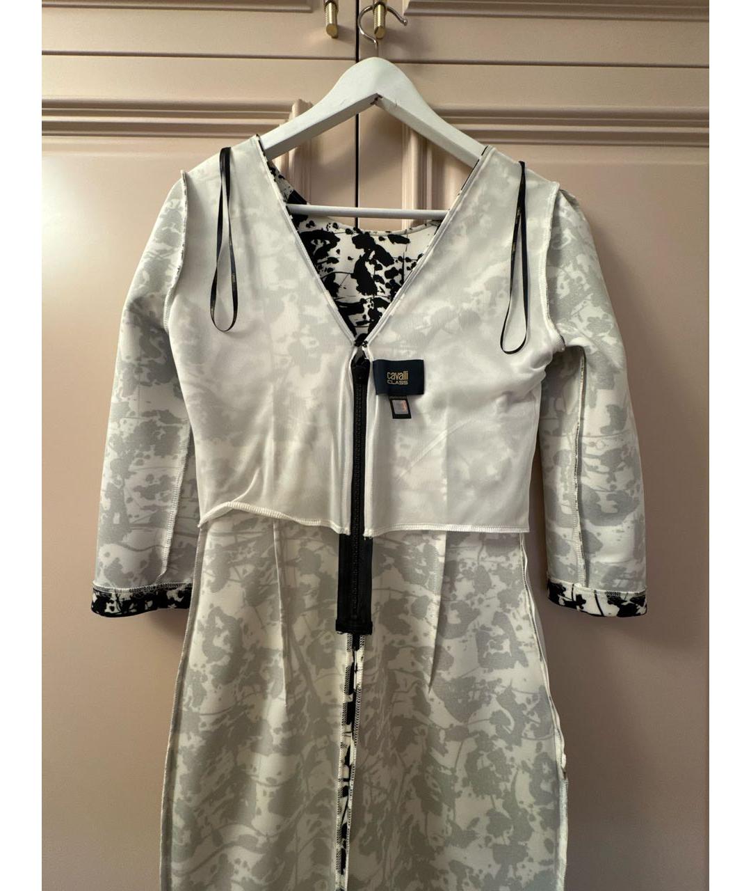 CAVALLI CLASS Мульти хлопковое повседневное платье, фото 3