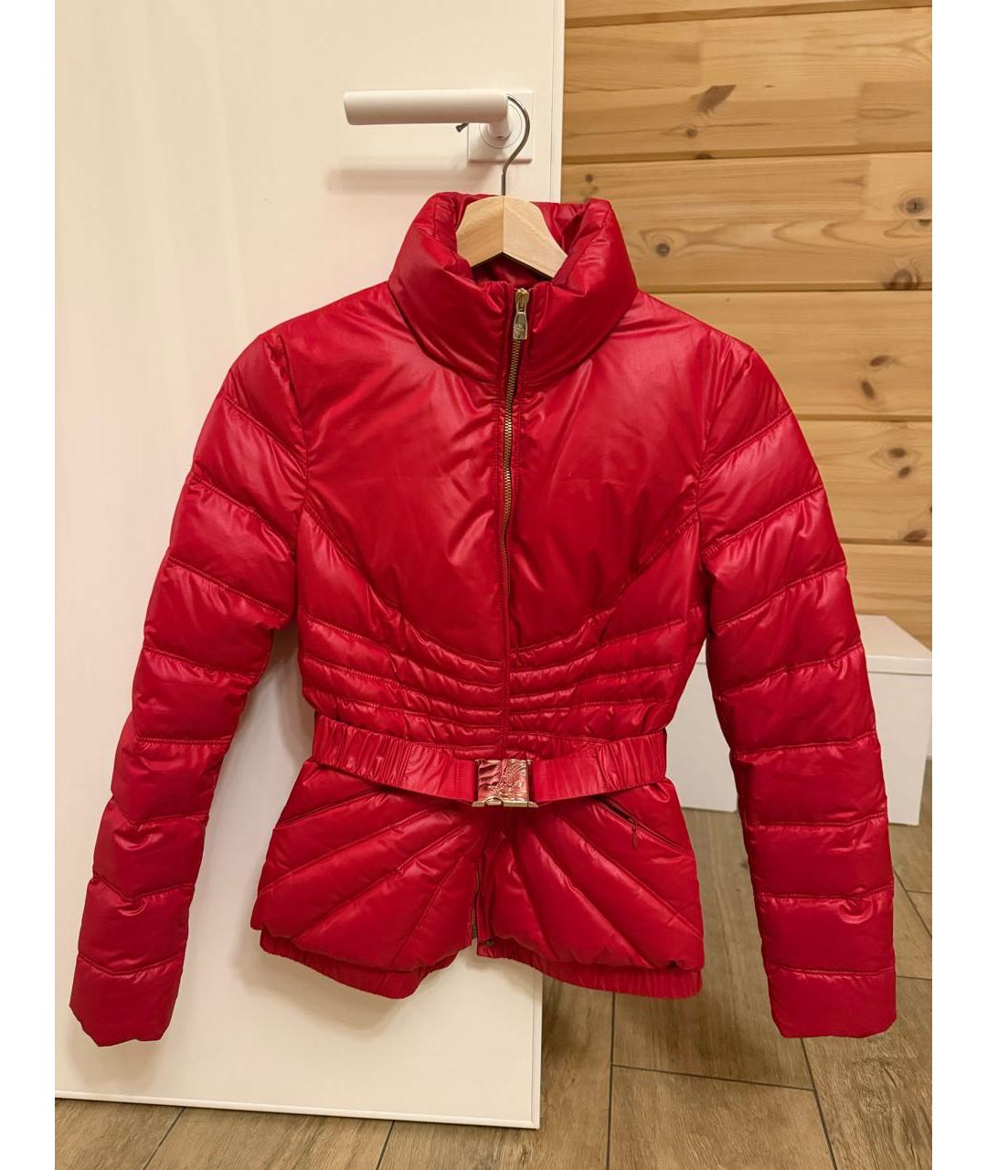 VERSACE COLLECTION Бордовая вискозная куртка, фото 4