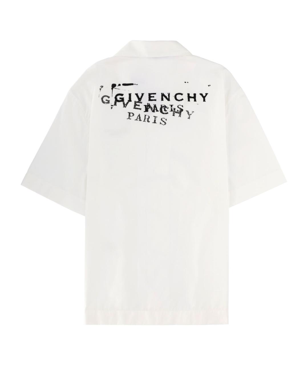GIVENCHY Белая хлопковая кэжуал рубашка, фото 2