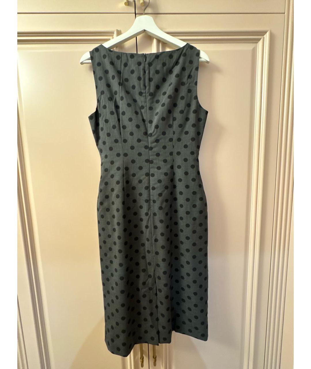 MOSCHINO Серое хлопковое повседневное платье, фото 2