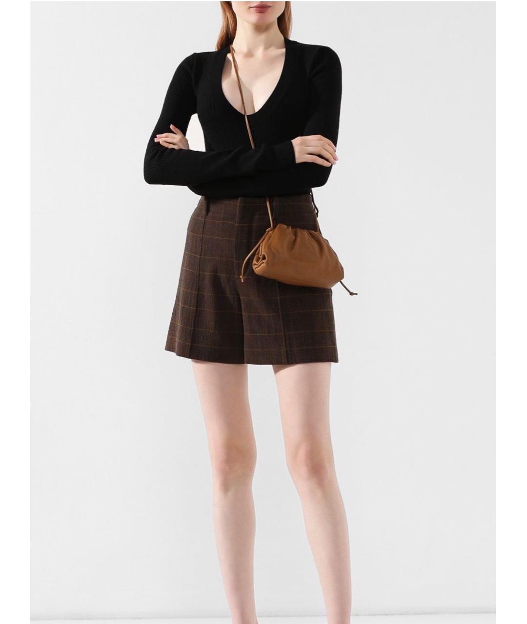 BOTTEGA VENETA Коричневая кожаная сумка через плечо, фото 7