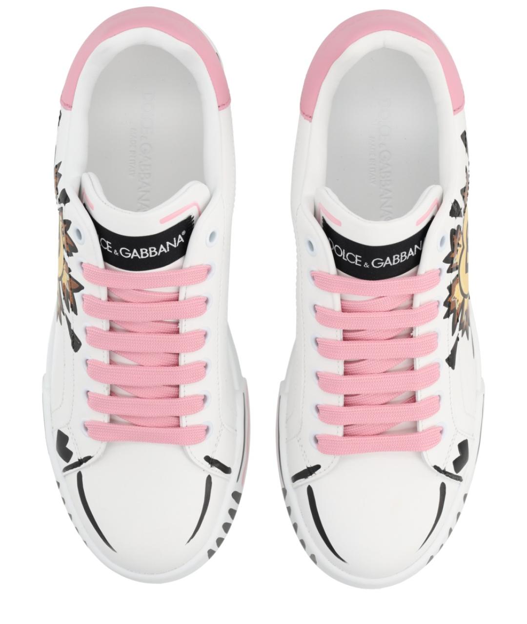 DOLCE&GABBANA Мульти кожаные кеды, фото 5