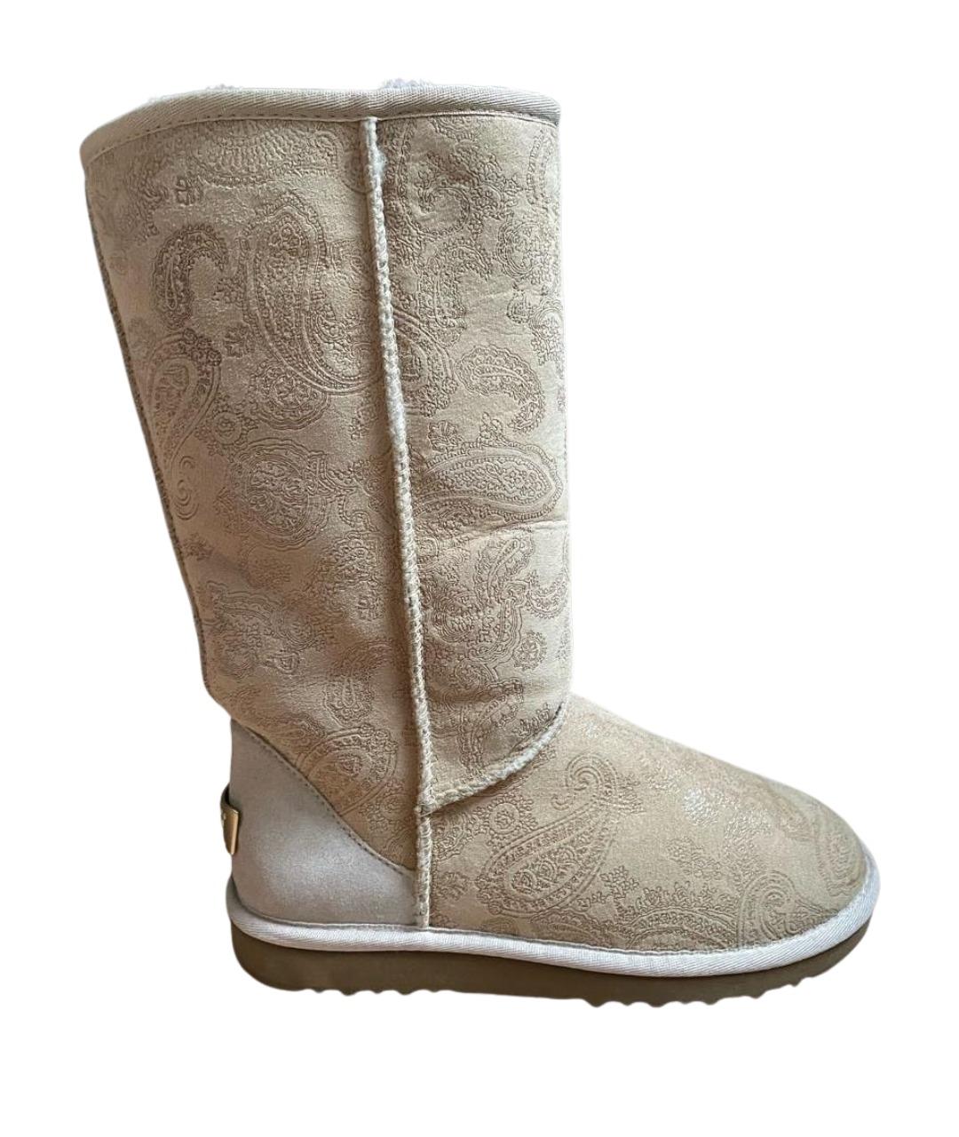 UGG AUSTRALIA Бежевые замшевые ботинки, фото 1