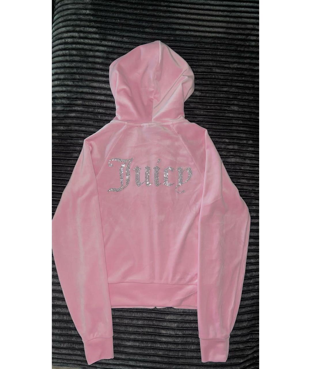 JUICY COUTURE Розовый велюровый спортивные костюмы, фото 3