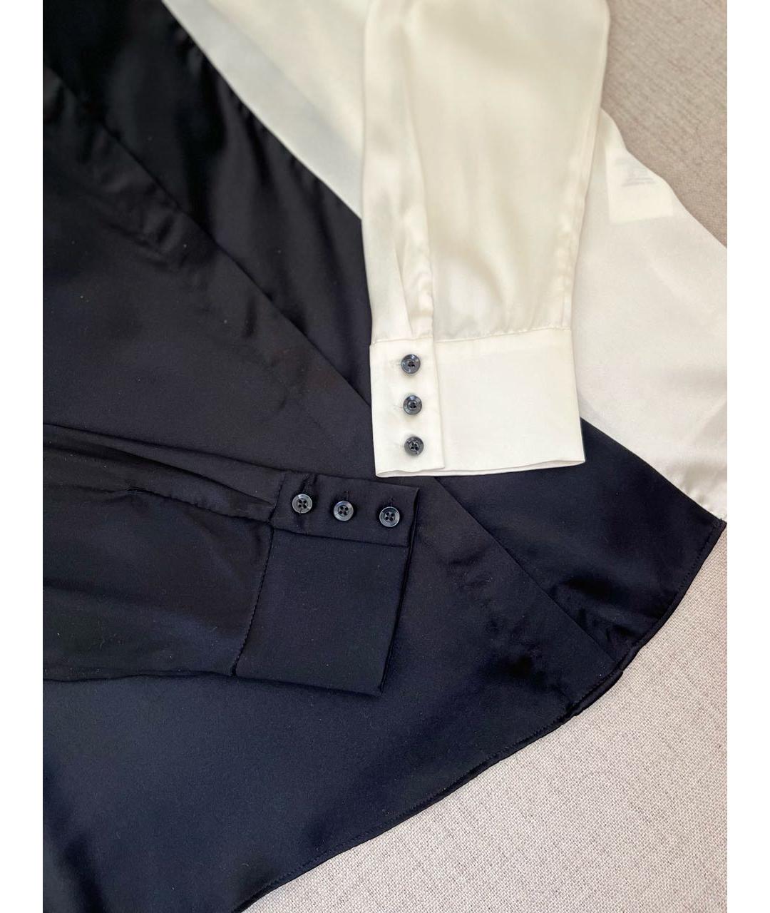 ALICE+OLIVIA Черная шелковая блузы, фото 4