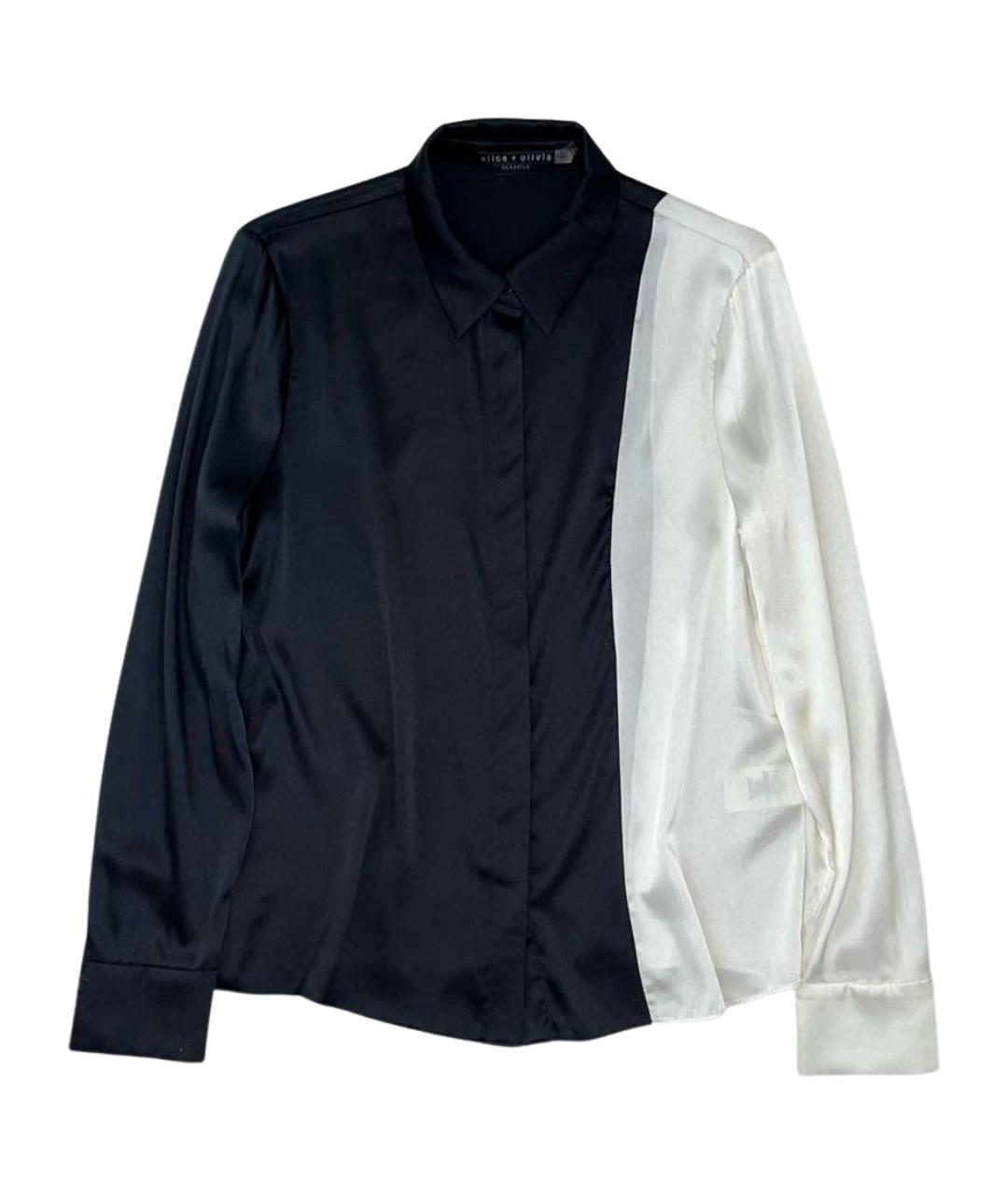 ALICE+OLIVIA Черная шелковая блузы, фото 1