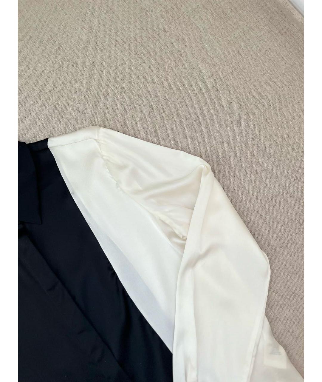 ALICE+OLIVIA Черная шелковая блузы, фото 3