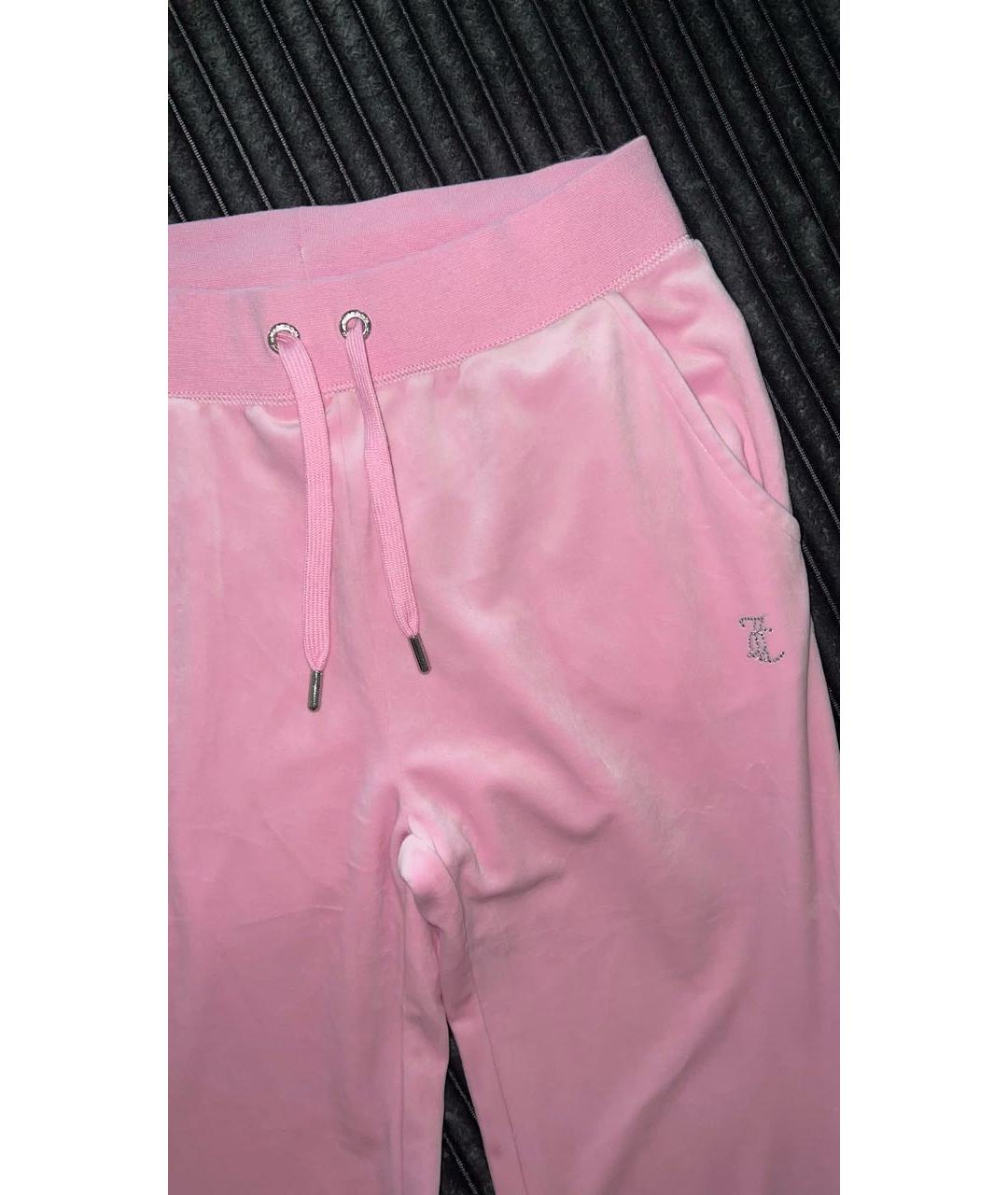 JUICY COUTURE Розовый велюровый спортивные костюмы, фото 8