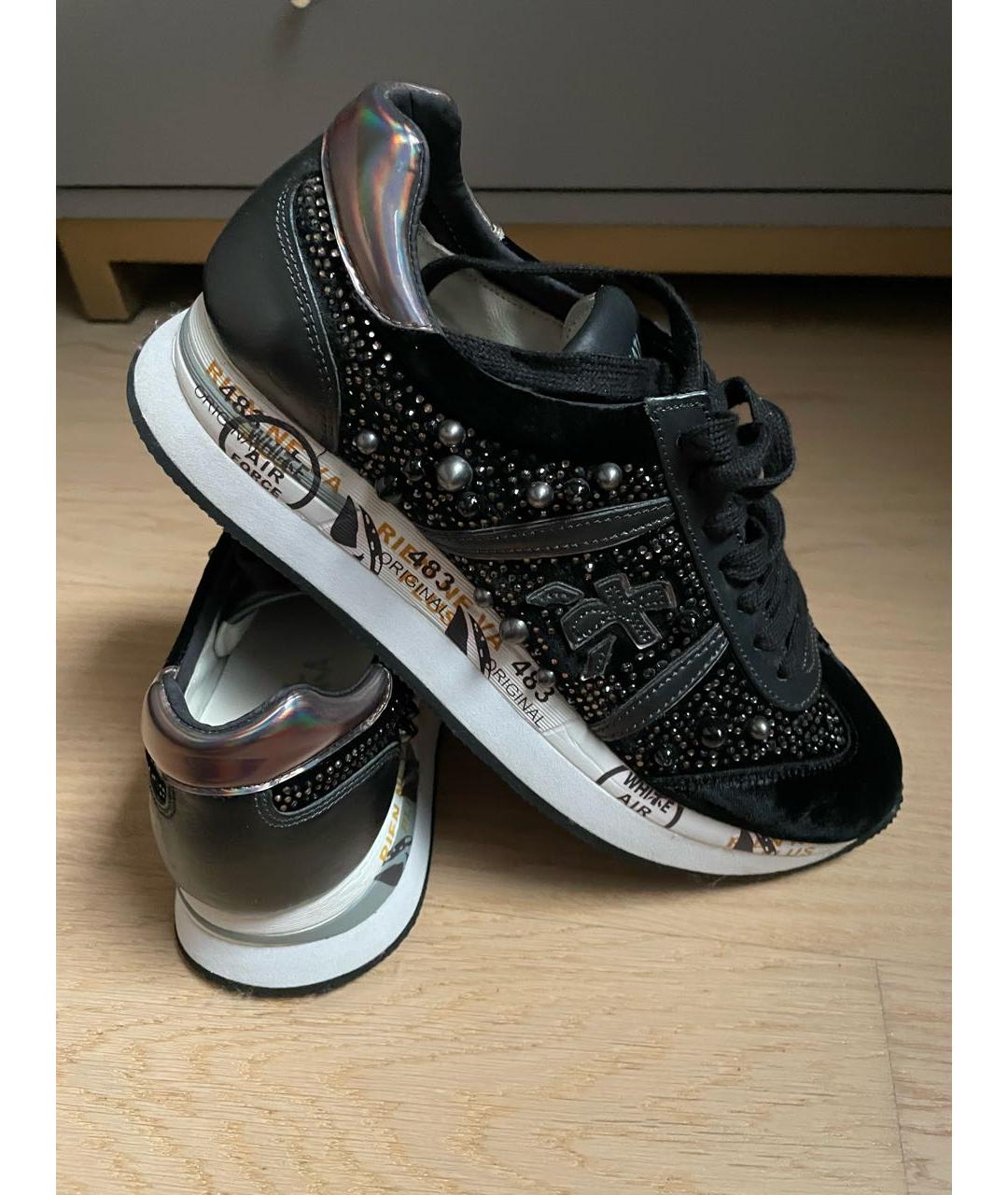 PREMIATA Черные замшевые кроссовки, фото 3