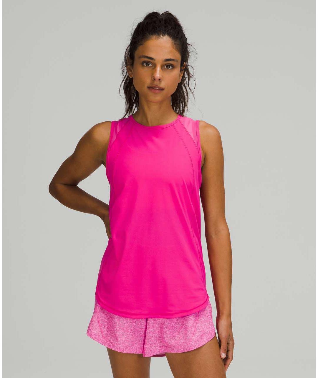 Lululemon Розовая полиэстеровая майка, фото 6