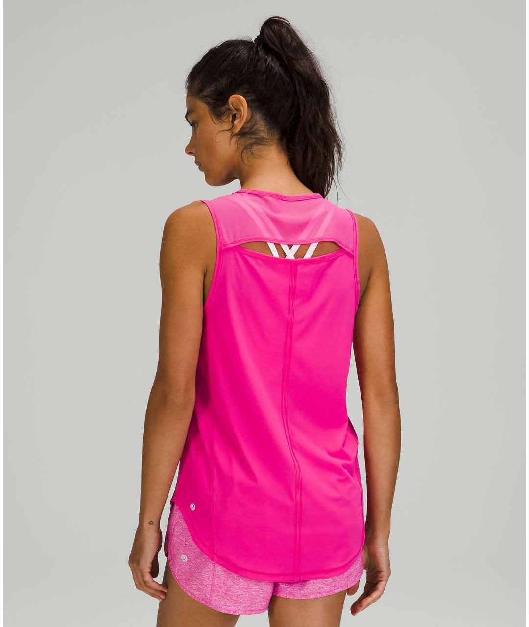 Lululemon Розовая полиэстеровая майка, фото 7
