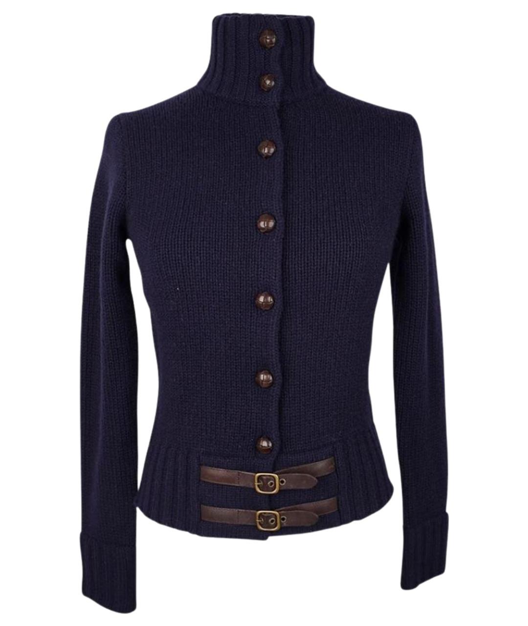 RALPH LAUREN Синий кашемировый джемпер / свитер, фото 1