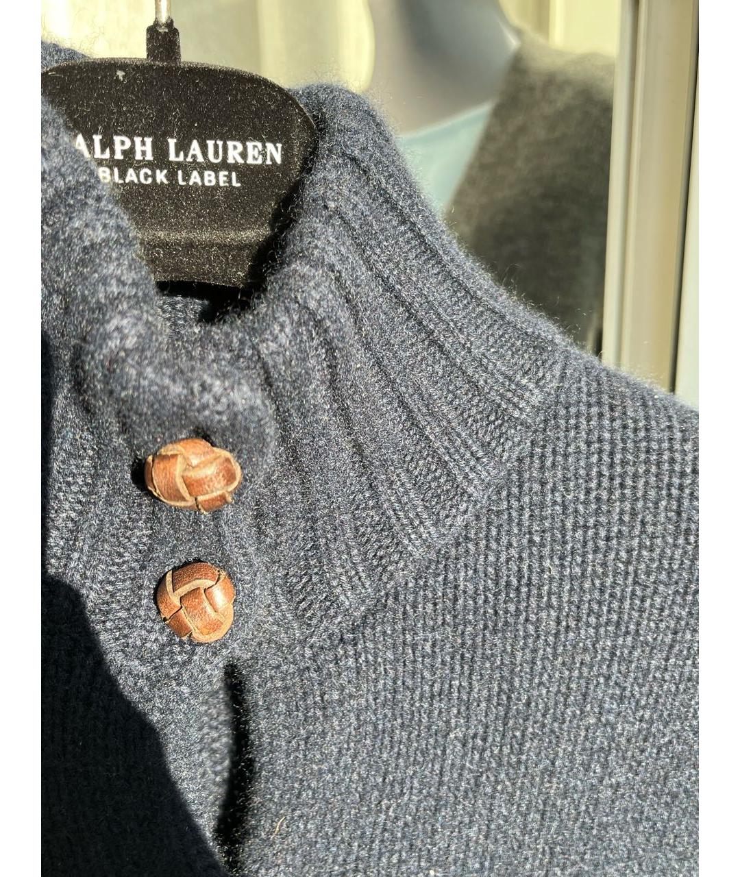 RALPH LAUREN Синий кашемировый джемпер / свитер, фото 5