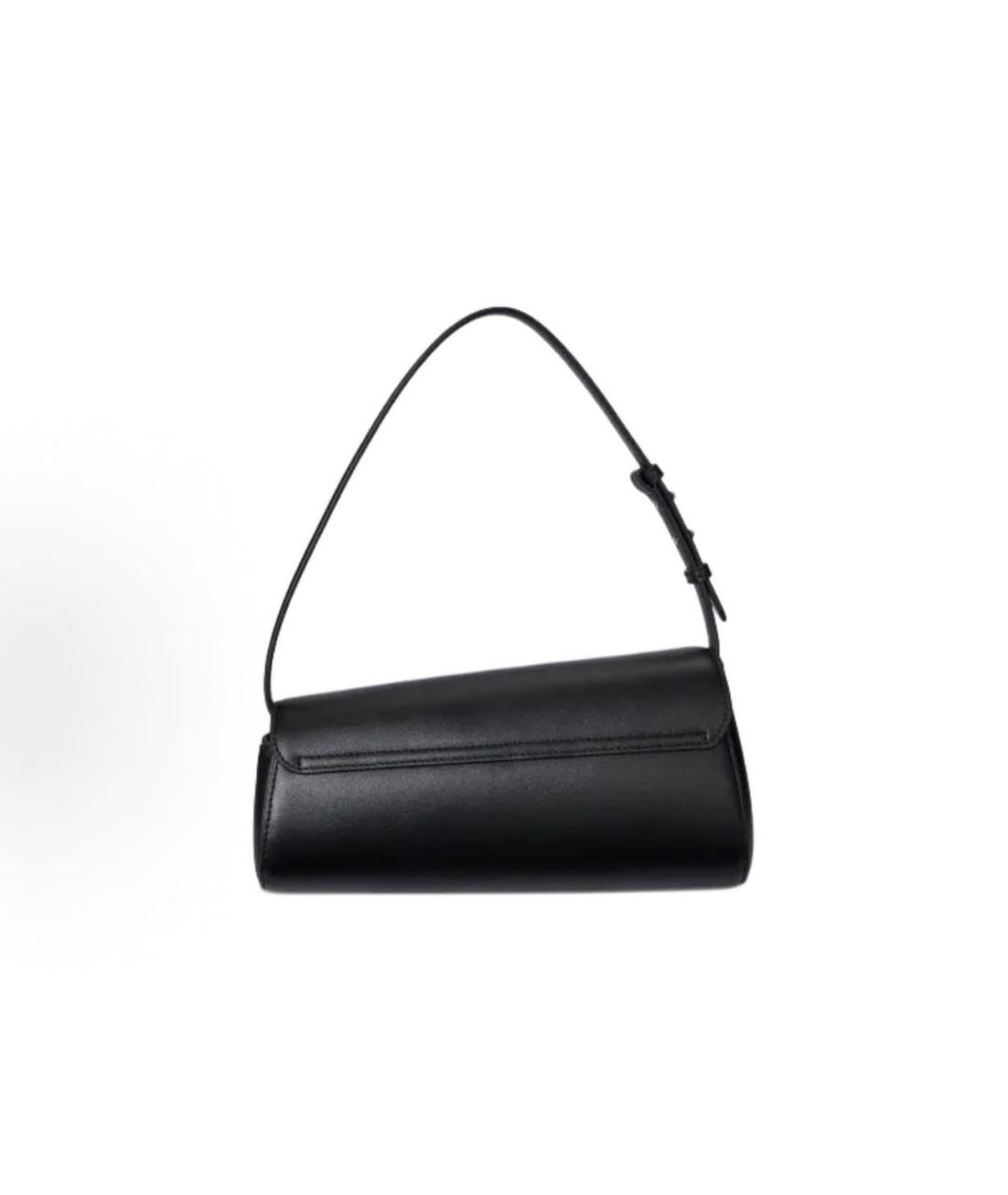 POLO RALPH LAUREN Черная кожаная сумка с короткими ручками, фото 3