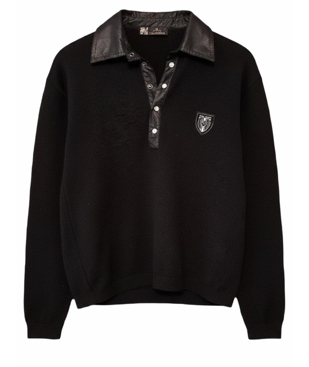 DOLCE&GABBANA Черная хлопко-эластановая рубашка, фото 1