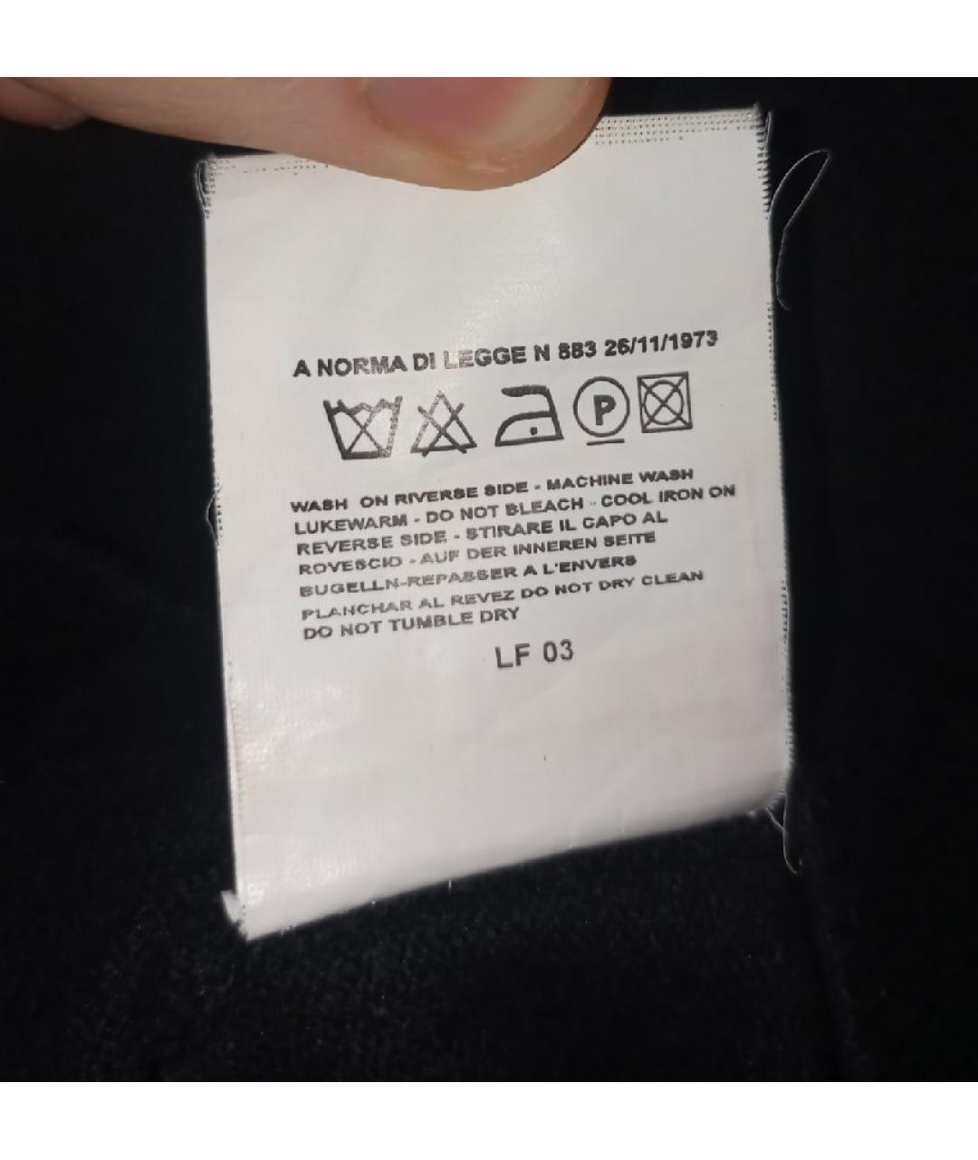 DOLCE&GABBANA Черная хлопко-эластановая рубашка, фото 7