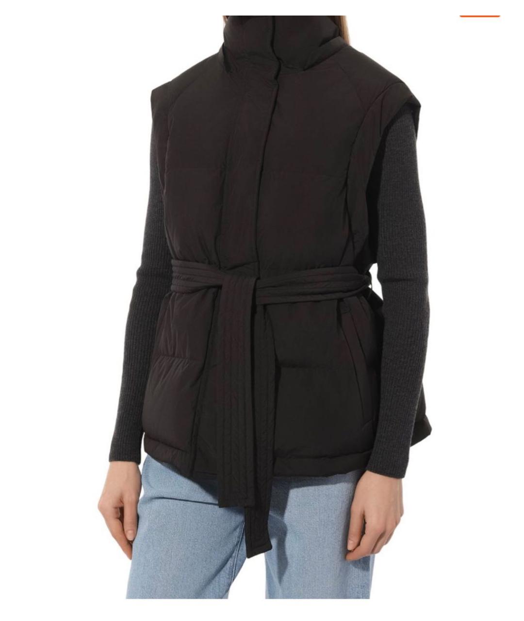 YVES SALOMON Черный полиэстеровый пуховик, фото 3