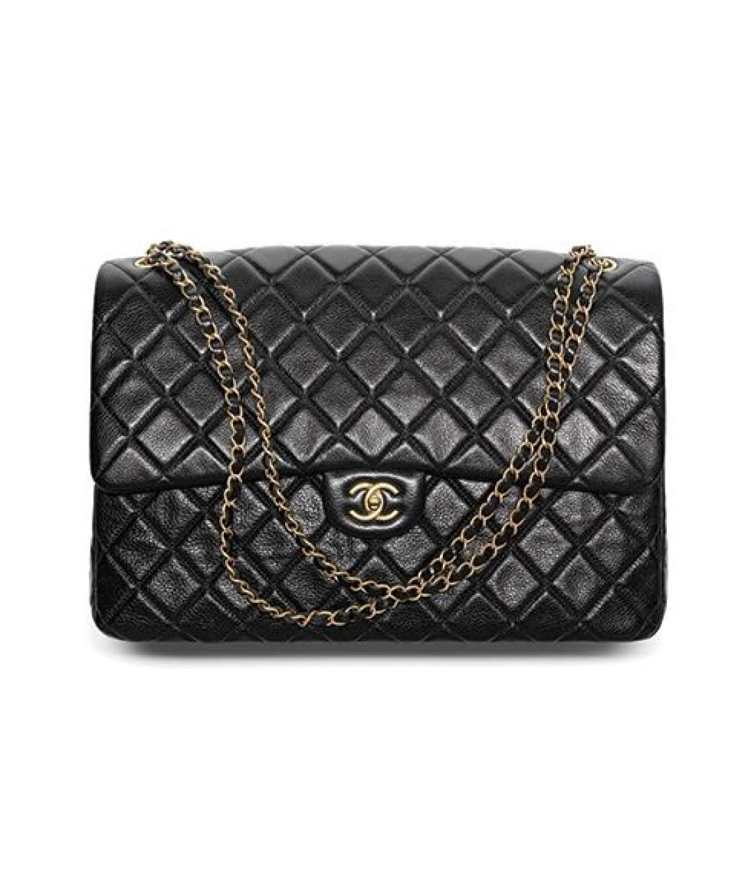 CHANEL Черная кожаная сумка через плечо, фото 8