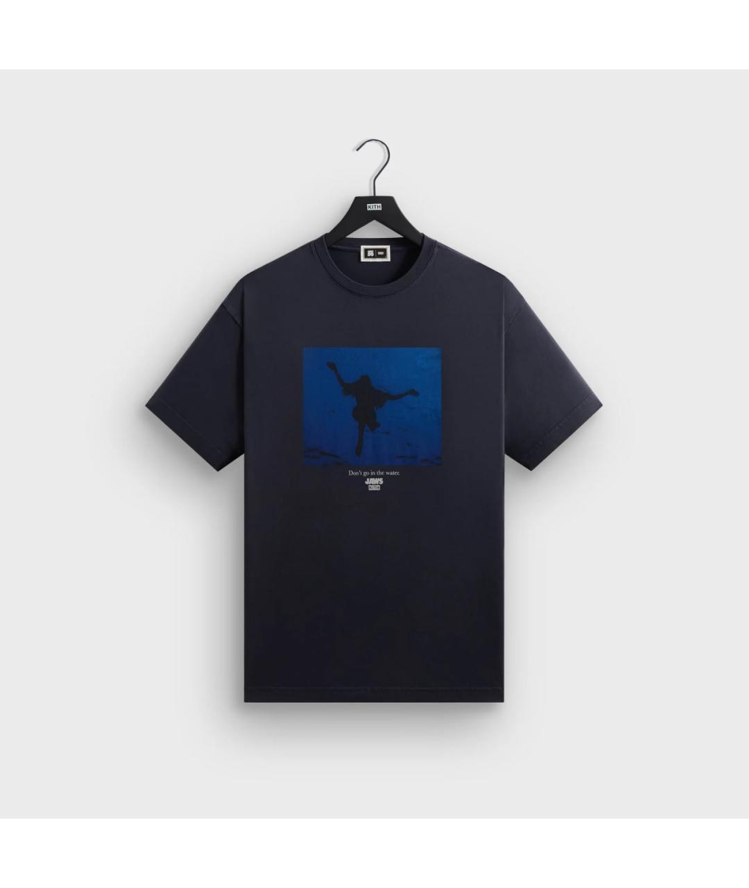 KITH Черная хлопковая футболка, фото 3