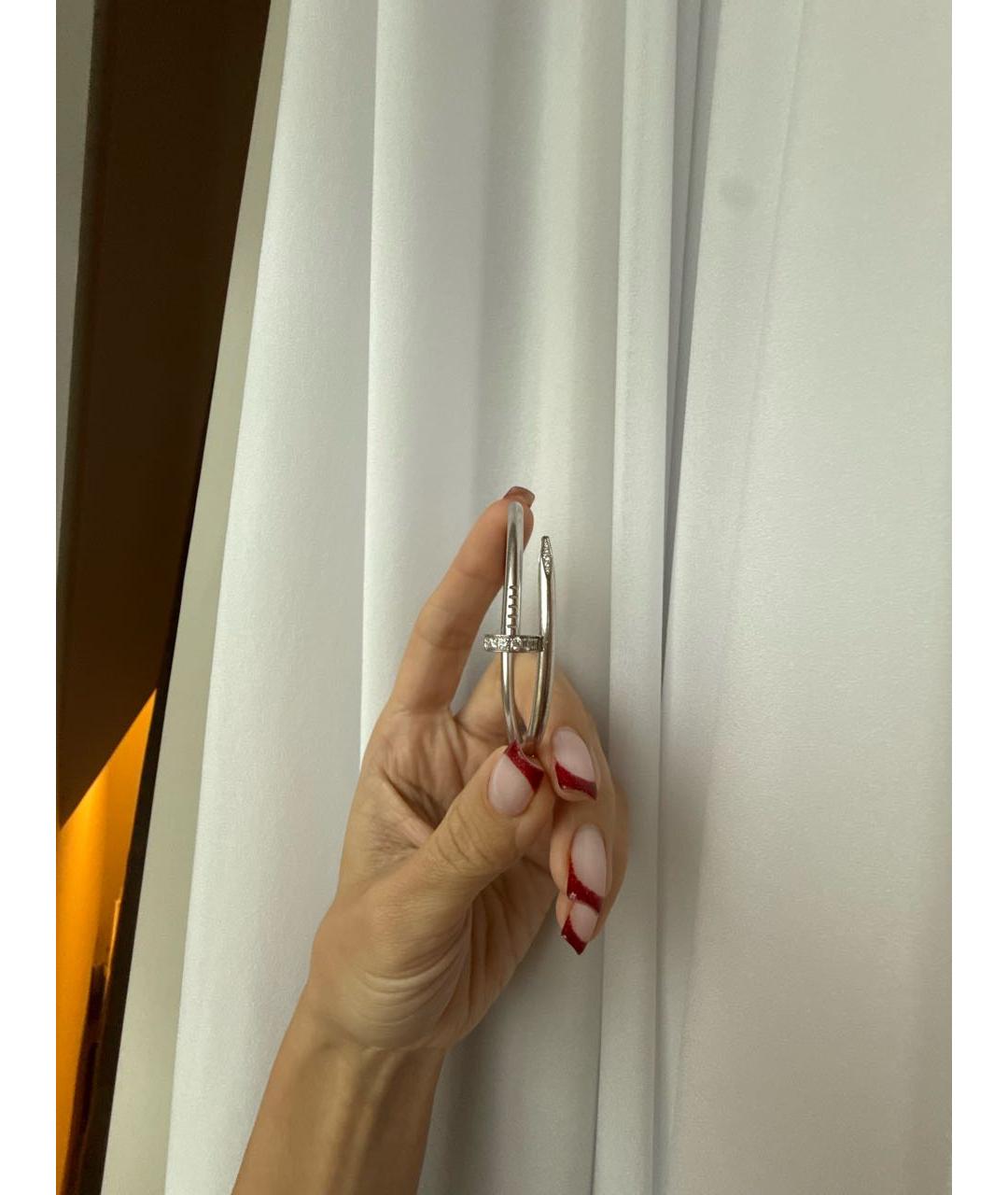 CARTIER Серебрянный браслет из белого золота, фото 3