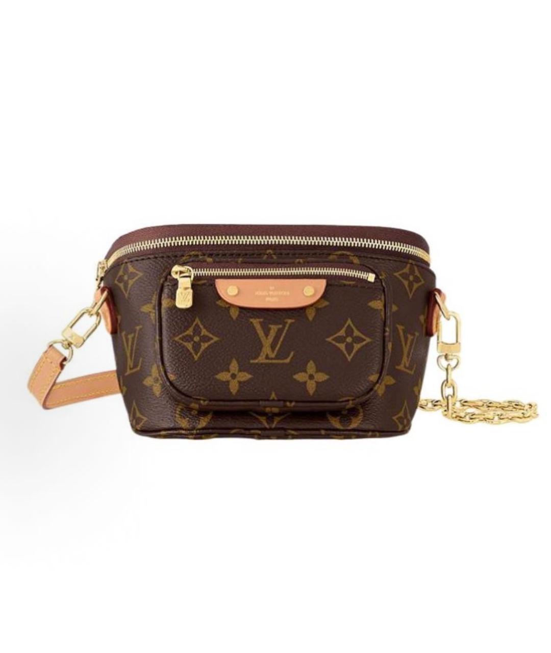 LOUIS VUITTON Коричневая поясная сумка, фото 5