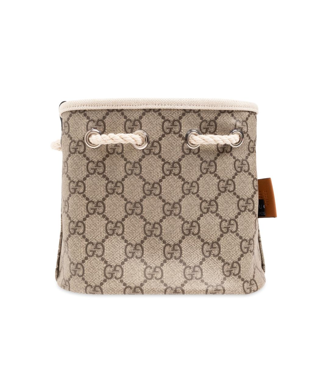 GUCCI Бежевая тканевая сумка через плечо, фото 4
