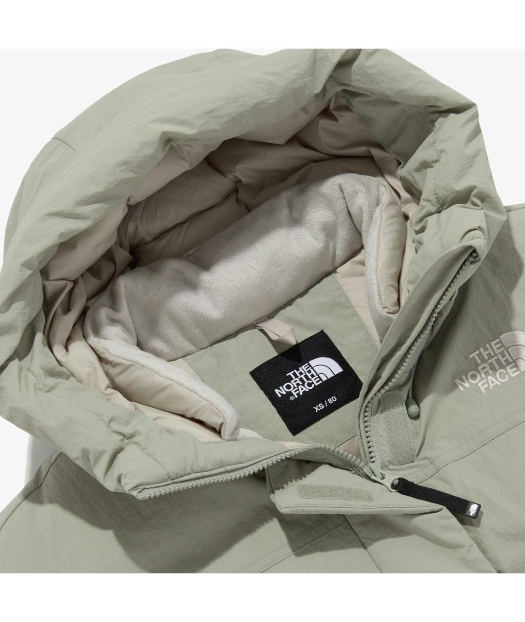 THE NORTH FACE Серый полиамидовый пуховик, фото 4
