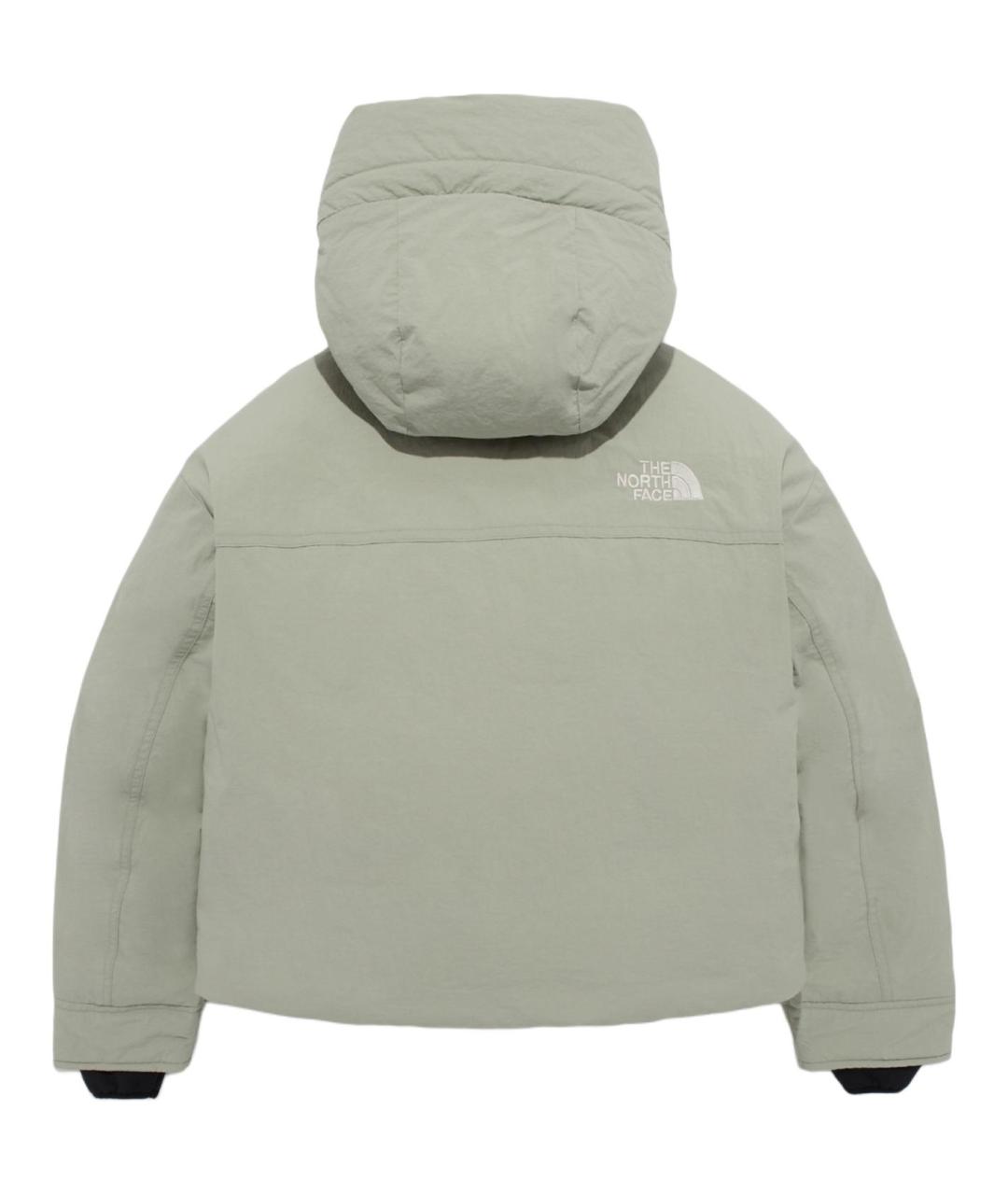 THE NORTH FACE Серый полиамидовый пуховик, фото 2