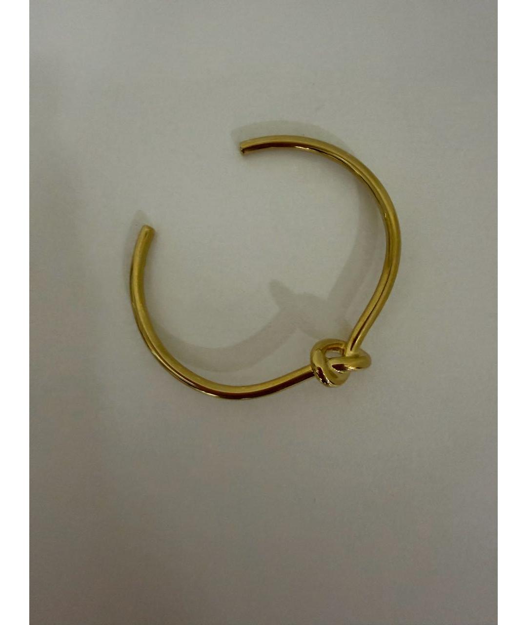 CELINE Золотой металлический браслет, фото 8