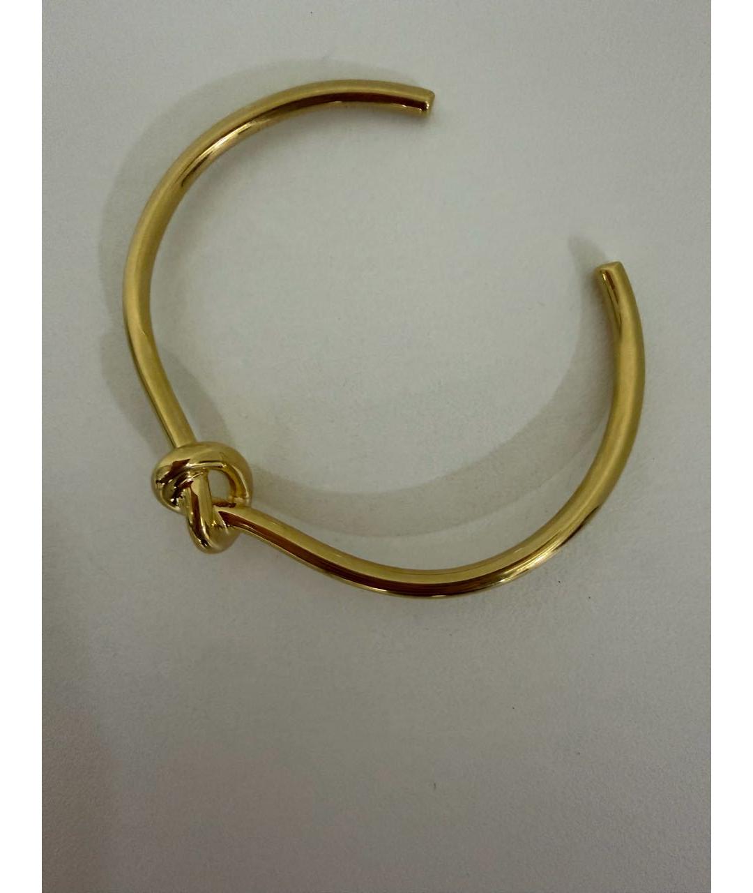 CELINE Золотой металлический браслет, фото 4
