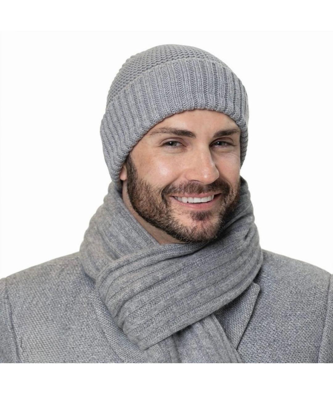 BILANCIONI Серая шерстяная шапка, фото 4