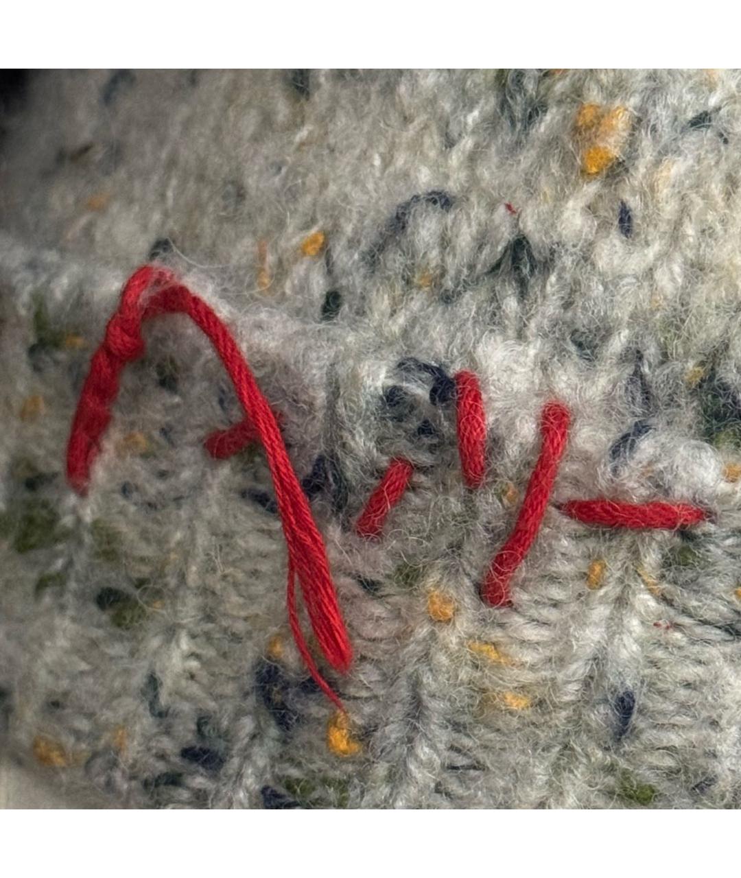 MAISON MARGIELA Серая шерстяная шапка, фото 6