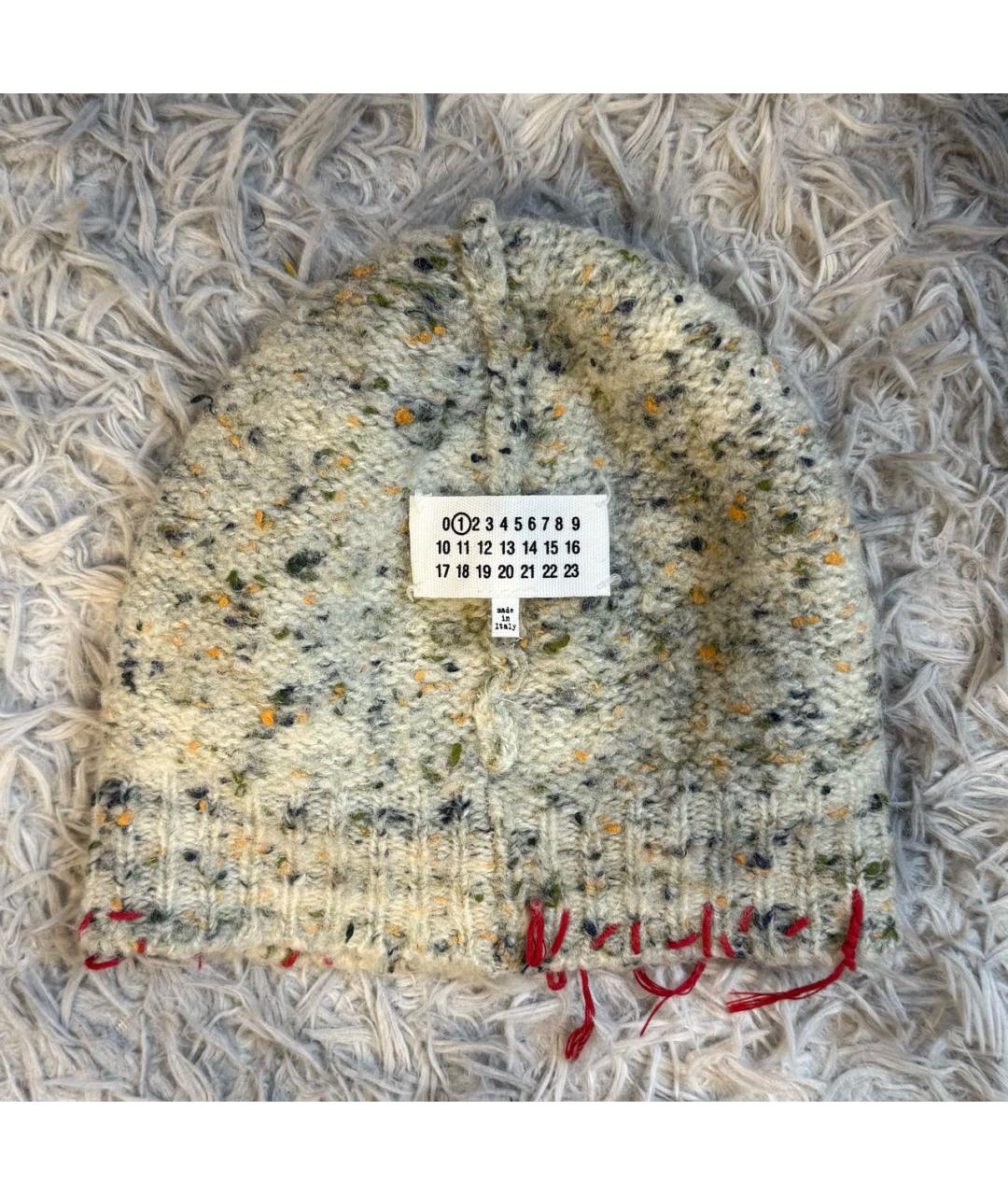 MAISON MARGIELA Серая шерстяная шапка, фото 5