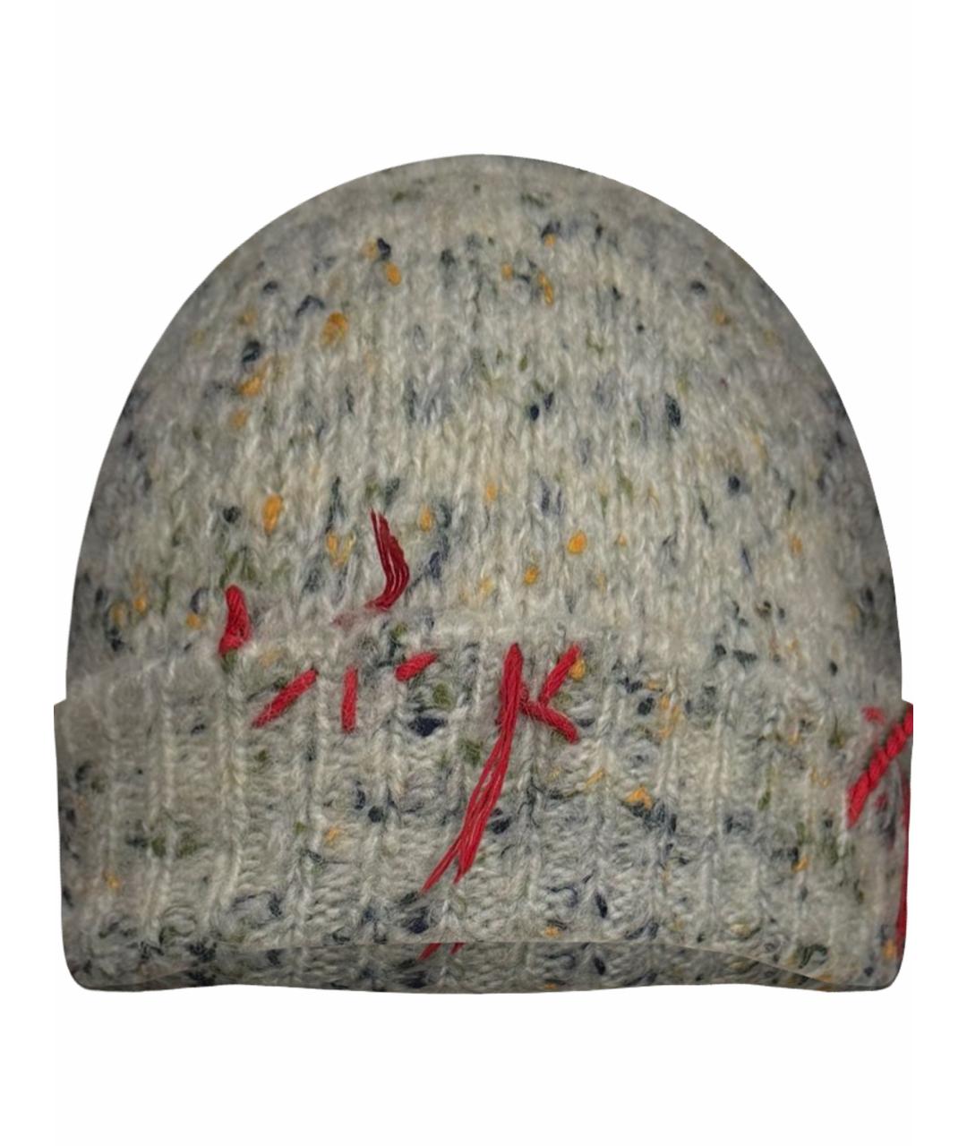 MAISON MARGIELA Серая шерстяная шапка, фото 1