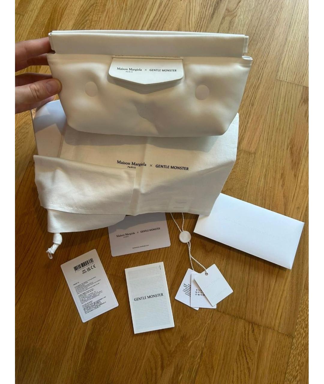 MAISON MARGIELA Черные пластиковые солнцезащитные очки, фото 6