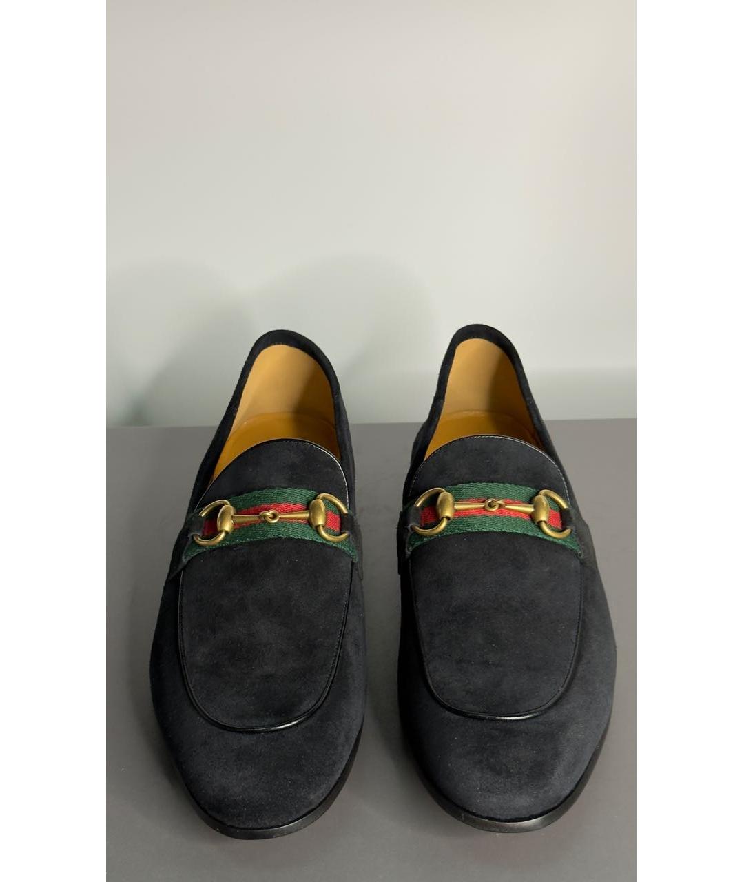 GUCCI Черные замшевые туфли, фото 2