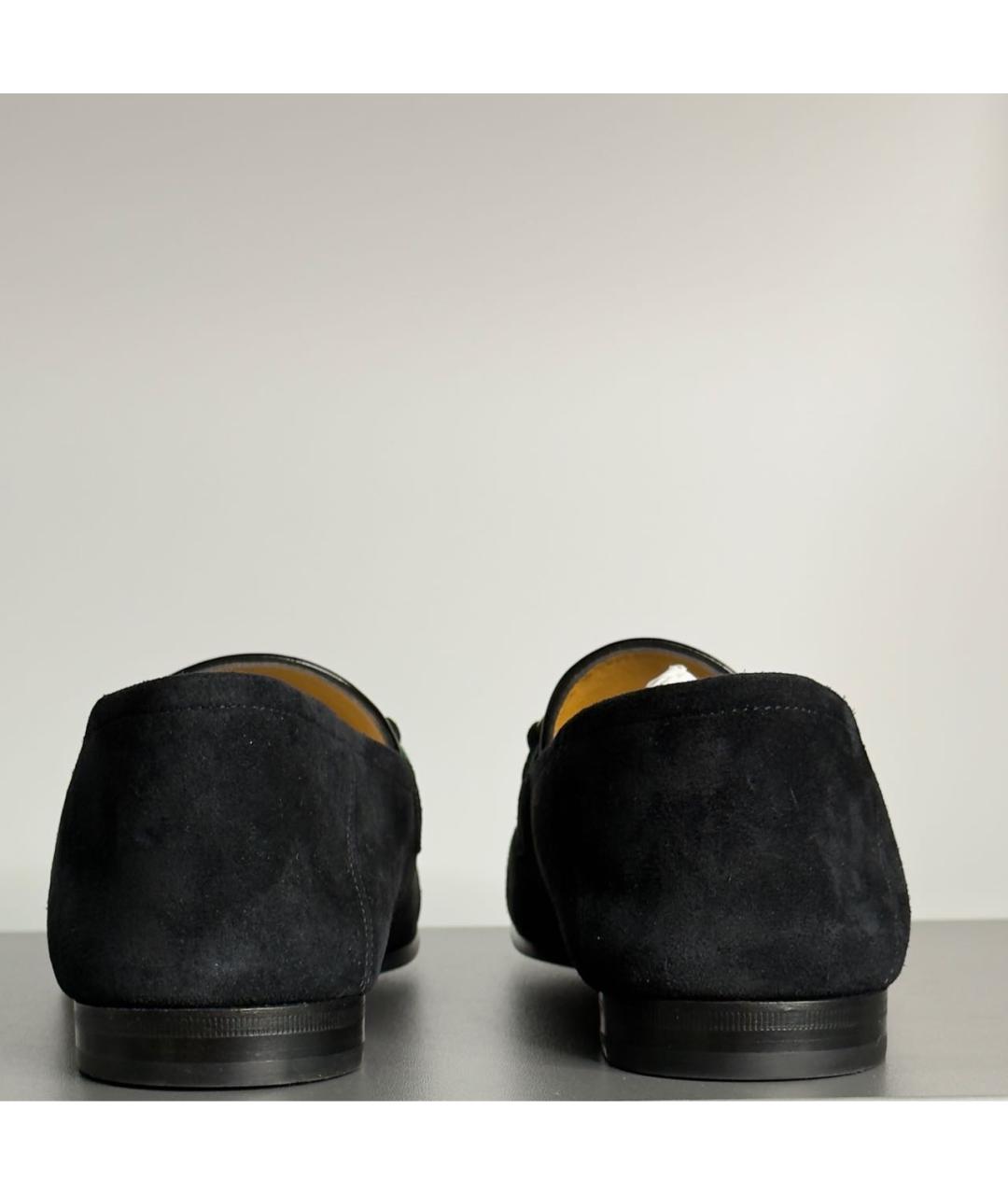 GUCCI Черные замшевые туфли, фото 4