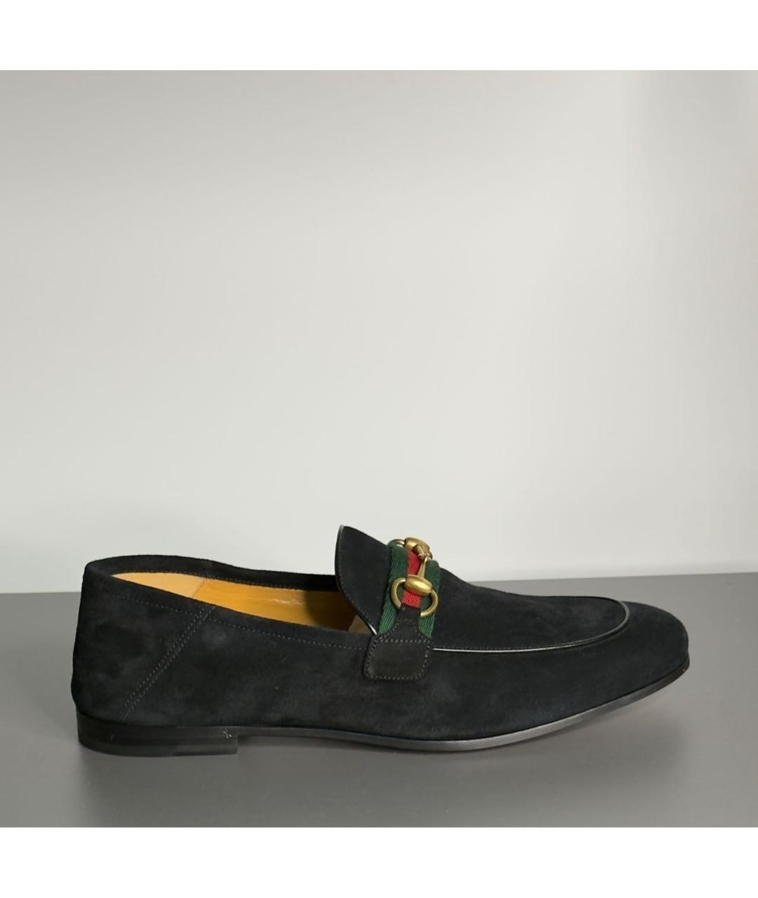 GUCCI Черные замшевые туфли, фото 8