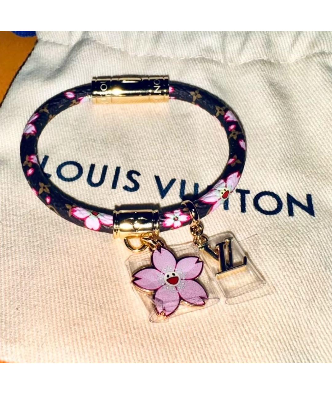 LOUIS VUITTON Коричневый латунный браслет, фото 2