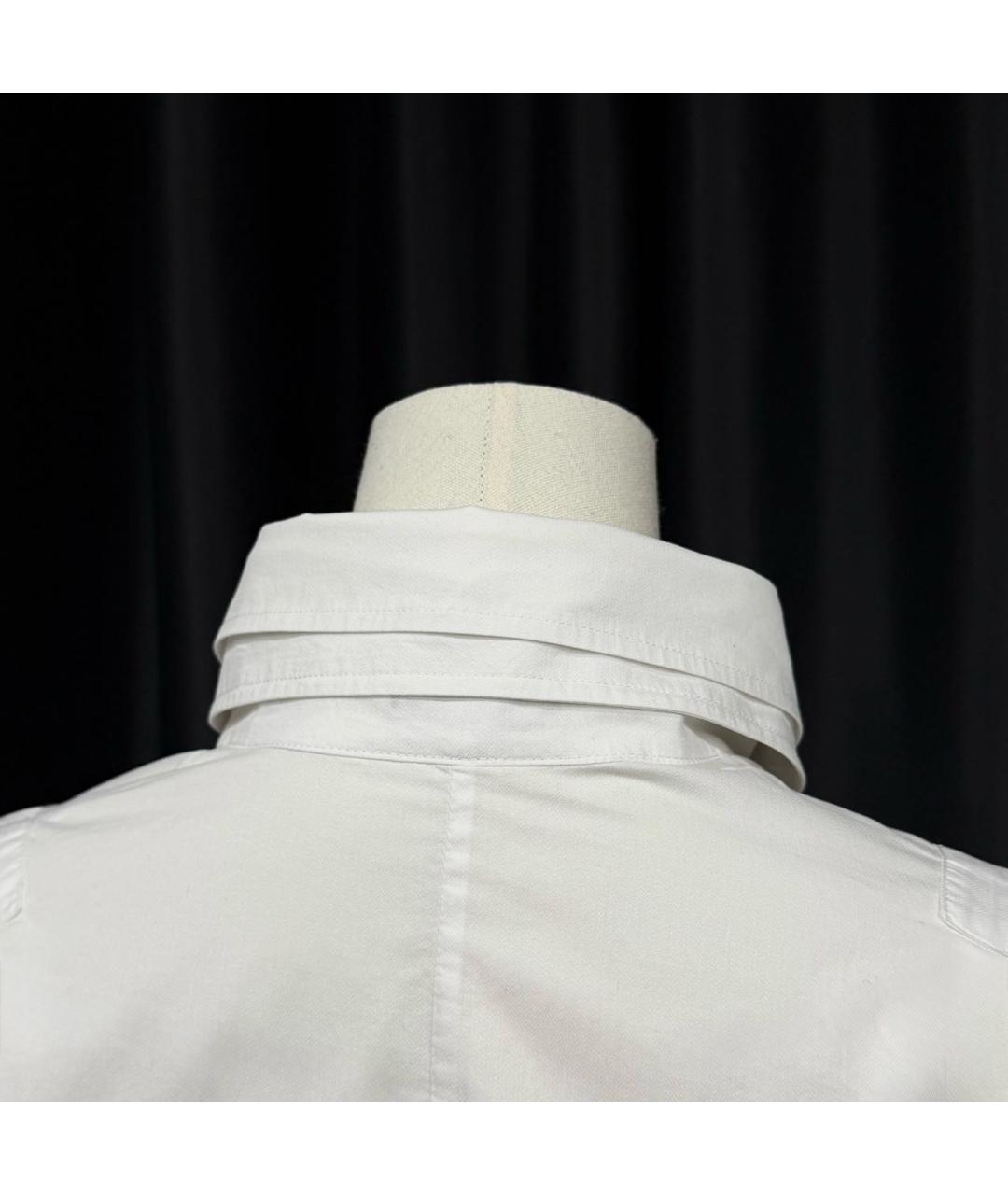 ANN DEMEULEMEESTER Белая хлопковая классическая рубашка, фото 6