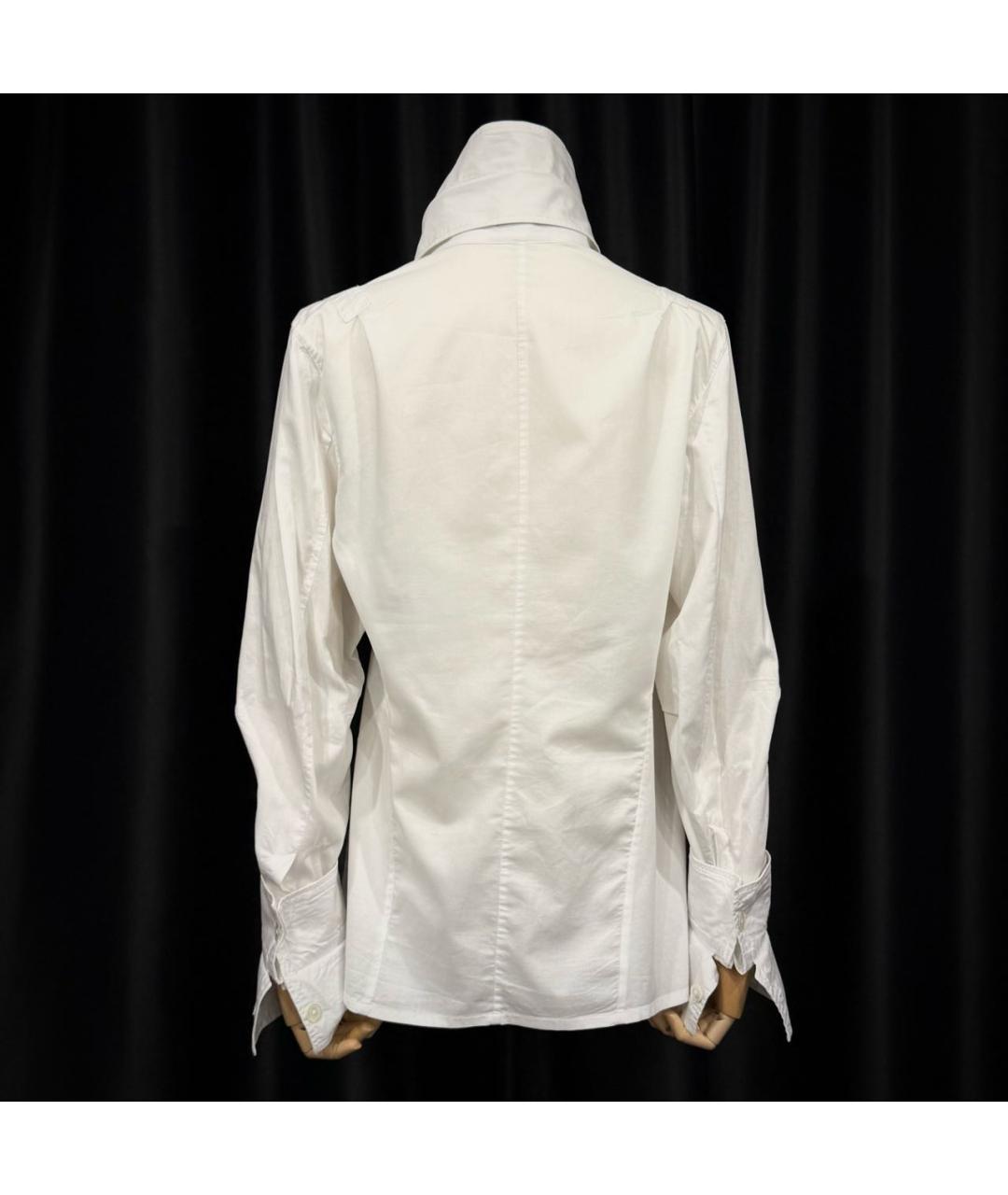 ANN DEMEULEMEESTER Белая хлопковая классическая рубашка, фото 2