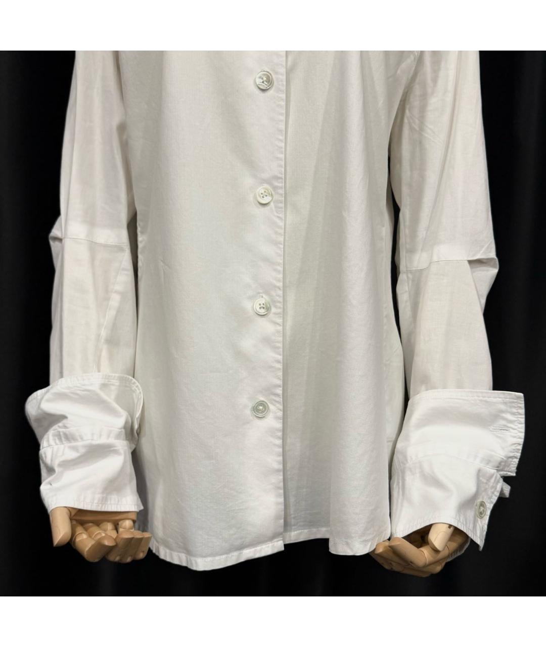 ANN DEMEULEMEESTER Белая хлопковая классическая рубашка, фото 3