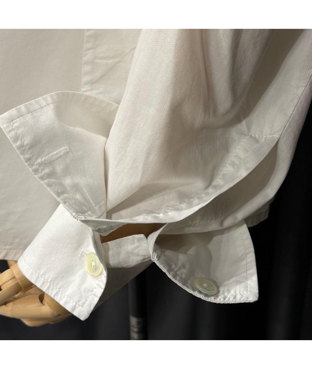 ANN DEMEULEMEESTER Белая хлопковая классическая рубашка, фото 4